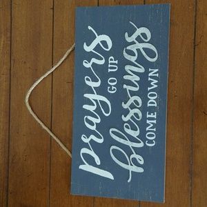 Prayers Go Up 11 6/8" x 6" Metallic Decor